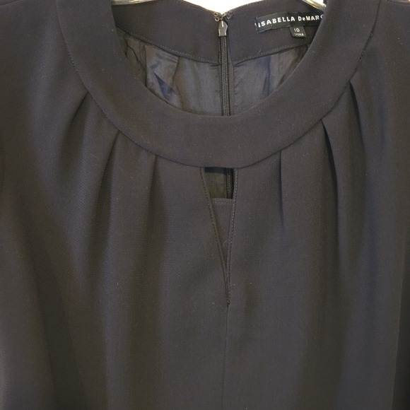 Isabella‎ Demarco Midi Dress Size 10 Chocolate Brown Cap Sleeve - Picture 5 of 12